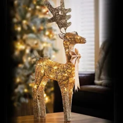 New Renne lumineux col champagne