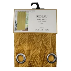 Clearance HOME COLLECTION Rideau Aillets foil leaf 140x240