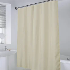 Discount ORGANIZED BATHROOM Rideau de douche gaufre