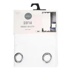 Online HOME COLLECTION Rideau sofia 140x240 blanc