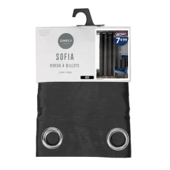 New HOME COLLECTION Rideau sofia 140x240 noir