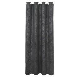 Sale Rideau velours coteles feuilles