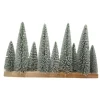 New Sapin enneige sur socle 28cm