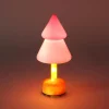 Sapin verre avec pied colore led