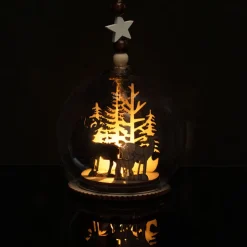 Online Scene de noel en bois en verre l