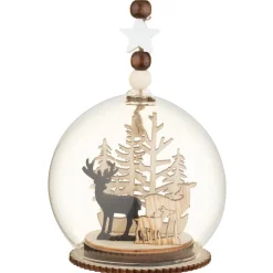 Online Scene de noel en bois en verre l