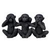 TROPICAL PARADISE Sculpture 3 singes de la sagesse