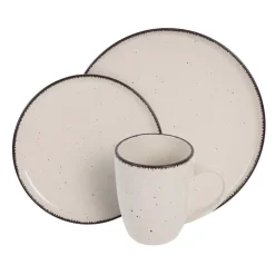 Online KITCHEN COLLECTION Service 12 pieces naturel creme
