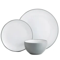 Best SIMPLY Service vaisselle gris 12pcs