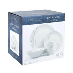 Discount LET'S EAT Service vaisselle vert 16pcs