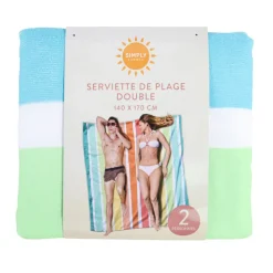 New SIMPLY SUMMER Serviette de plage 2 places