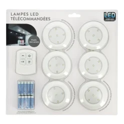 New Set de 6 lumieres et 1 telecomma