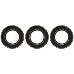 Hot TROPICAL PARADISE Set de 3 miroirs ronds d25cm