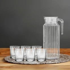 SIMPLY Set de 6 verre et un pichet en v