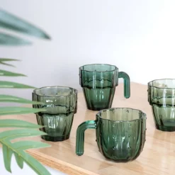 Outlet SIMPLY SUMMER Set de 4 verres cactus