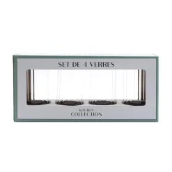 Sale KITCHEN COLLECTION Set de 4 verres cottele haut