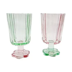 New KITCHEN COLLECTION Set de 3 verres sur pied colores