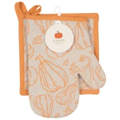 Best COSY SEASON Set manique et gant ochre/ecru