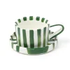 New KITCHEN COLLECTION Set mug et dessous de mug rayure