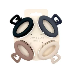 Discount GRIP & GLAM Set pince cheveux nude x4