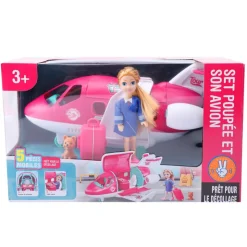Online Set poupee 14cm et son avion