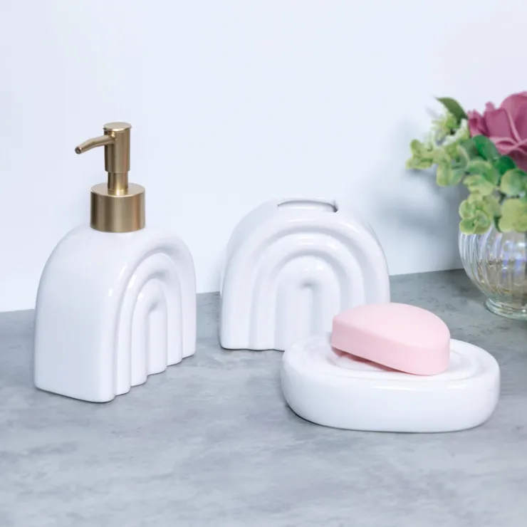 BATHROOM COLLECTION Set x3 accessoires sdb arche blc