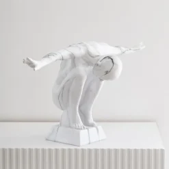 Outlet JAPANDI Statuette effet marbre