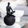 Discount JAPANDI Statuette sur boule