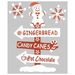 Hot Sticker floque canne 28x34