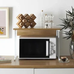 Best KITCHEN COLLECTION Support micro ondes metal blanc