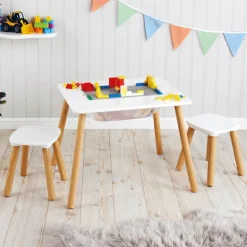 Outlet SIMPLY KIDS Table & 2 tabourets plateau