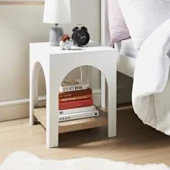 Clearance HOME COLLECTION Table appoint/chevet arch bi-col