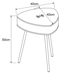 Sale HOME COLLECTION Table chargeur induction
