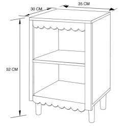 Best SIMPLY KIDS Table de chevet vagues