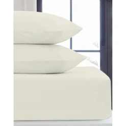 Sale SIMPLY COSY Taie d'oreiller x2 flanelle blan