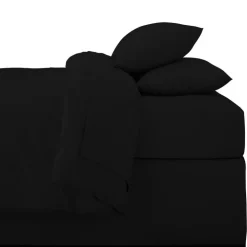 Clearance SIMPLY Taie d'oreiller x2 50x70cm noir