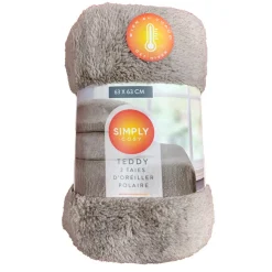 Sale SIMPLY COSY Taie d'oreiller x2 63x63cm teddy