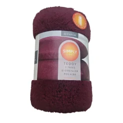 Discount SIMPLY COSY Taie d'oreiller x2 63x63cm teddy