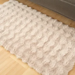 New NATURAL HOME Tapis bubble 110x60cm avoine