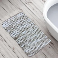 Clearance BATHROOM COLLECTION Tapis de bain natte beige