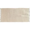 New NATURAL HOME Tapis delhi 70x140cm blanc