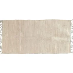 New NATURAL HOME Tapis delhi 70x140cm blanc