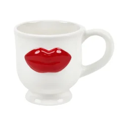 Best KITCHEN COLLECTION Tasse avec bouche blanc/rouge