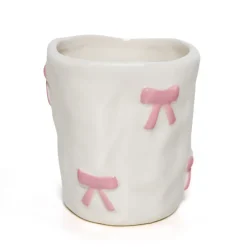KITCHEN COLLECTION Tasse blanche motif noeud rose
