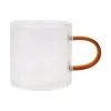 Clearance KITCHEN COLLECTION Tasse en verre martele orange