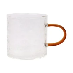 Clearance KITCHEN COLLECTION Tasse en verre martele orange
