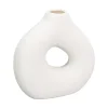 JAPANDI Vase donut blanc