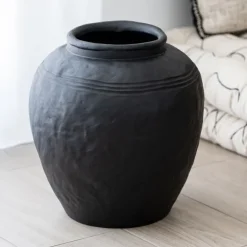 New JAPANDI Vase noir