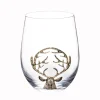 Online SECRET FOREST Verre avec cerf en metal incrust