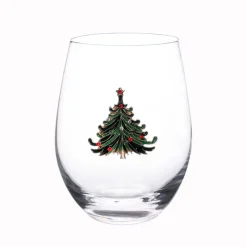 Sale L'ATELIER DU PAIN D'EPICES Verre avec decorations sapin